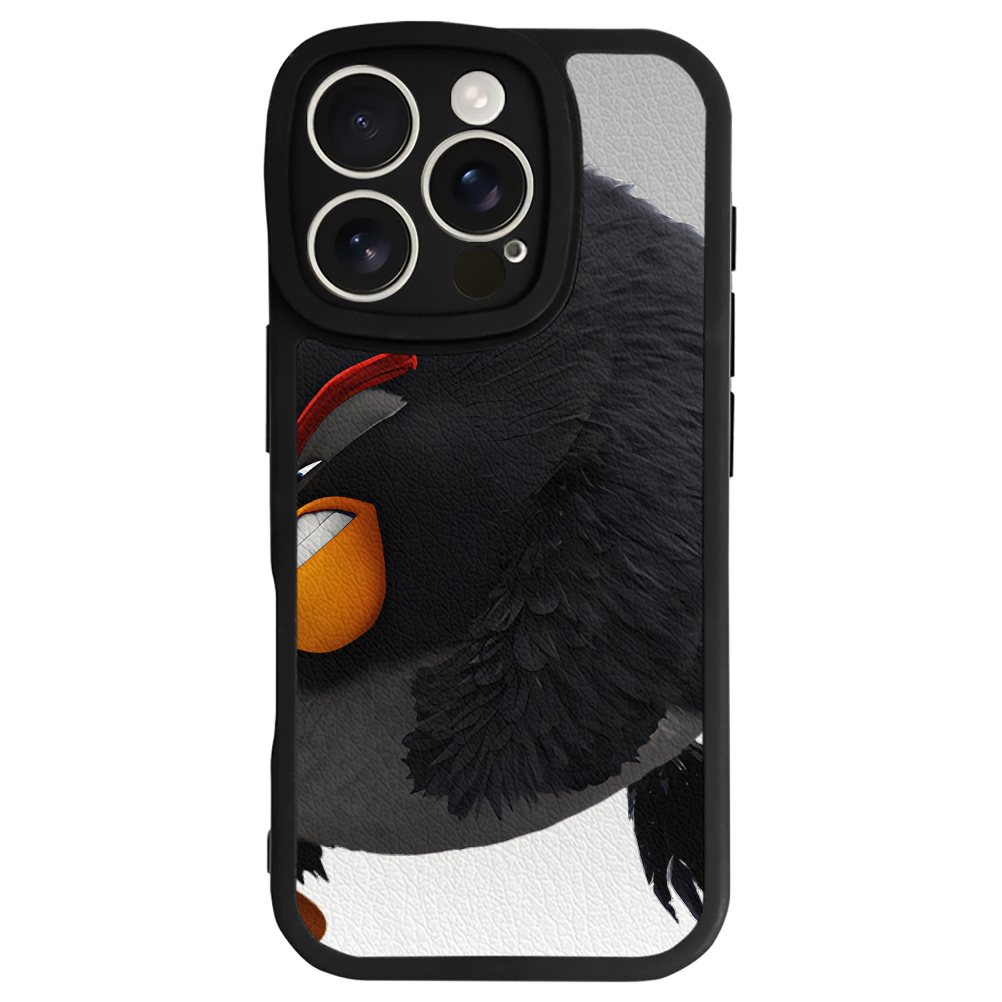 （画像用） Angry Birds アングリーバード 【iPhone 16シリーズ対応】シリコンスマホケース（レザー調） 材質：シリコン